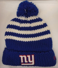 New York Giants New Era Women's Knit Hat Cuffed Pom Beanie