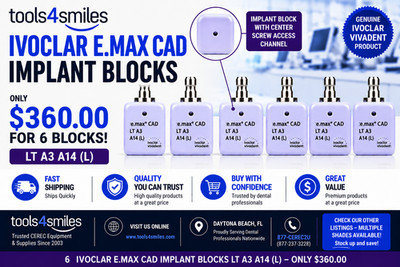 CEREC IPS Emax Cad  Blocks LT A3 / A14 (L) - 6 Blocks