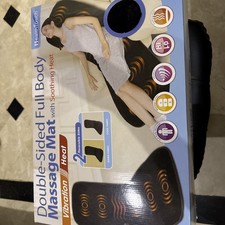 Health Touch Massage Mat Double Sided Full Body w/ Vibration  Heat H-4374-1