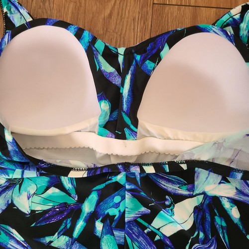 Le Cove Womens One Piece Swimsuit Tropical Print Size 16 - Picture 7 of 10