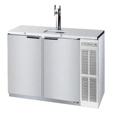 Beverage Air 12.4 CuFt Two Keg S/S Direct Draw Shallow Depth Beer Cooler