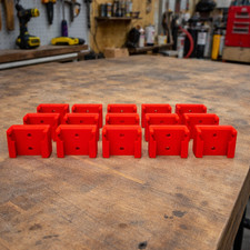 Fits Milwaukee M18 Wall Mount Battery Holder Red 15 Organizers