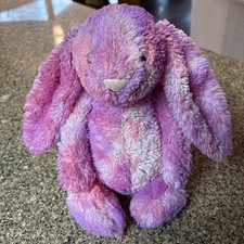 Jellycat Sherbet Pink Tie Dye Bashful Bunny Medium VHTF RARE Retired