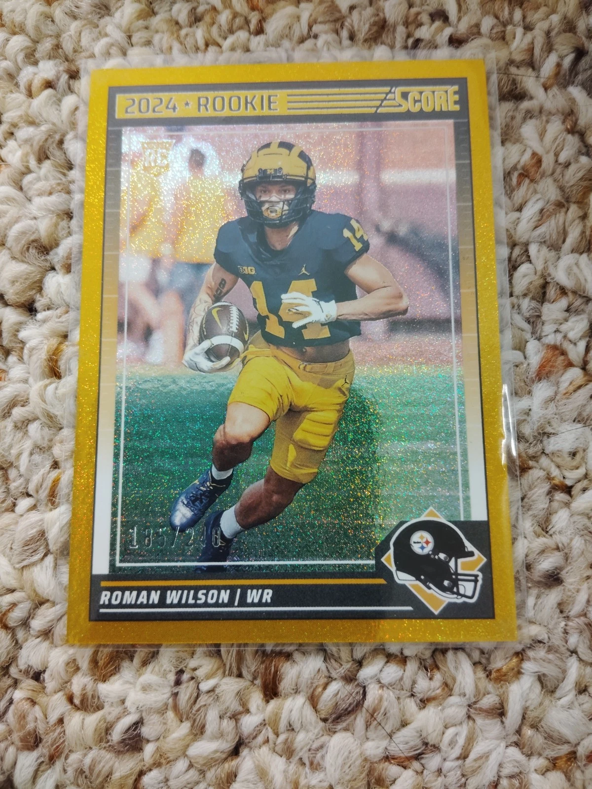 2024 Score Gold Dots #360 Roman Wilson Numbered /240