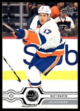2019-20 Upper Deck #347 Matt Martin New York Islanders Hockey Card