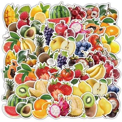 25 Stck. Bunte Obst Aufkleber Lebensmittel Thema Scrapbooking Journal Zum Selbermachen Bastelset