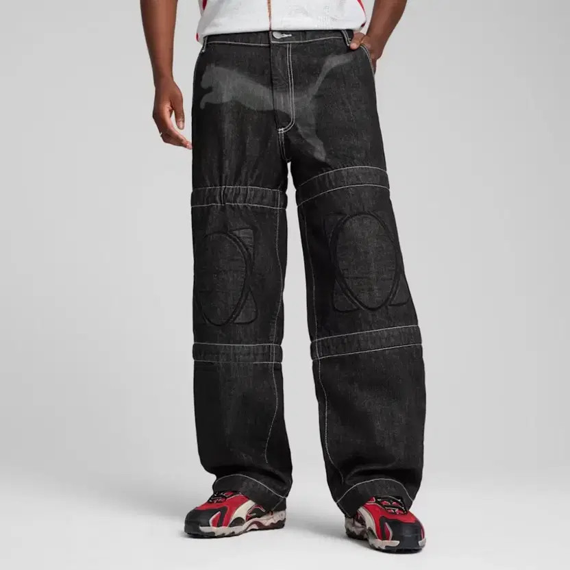 Puma Asep Raki Denim Pants Men’s Size L thumbnail 4