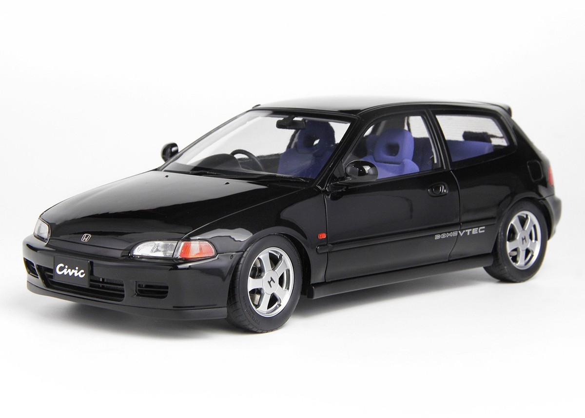 Onemodel 1/18 ホンダ シビック Honda Civic ブラック LCD Models 1:18 HONDA CIVIC SIR II (EG6) BLACK WITH OPENINGS
