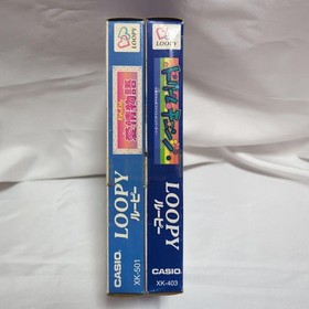 RARE Vintage CASIO Loopy SV-100 Game Console w/ 2 Original Games Japan