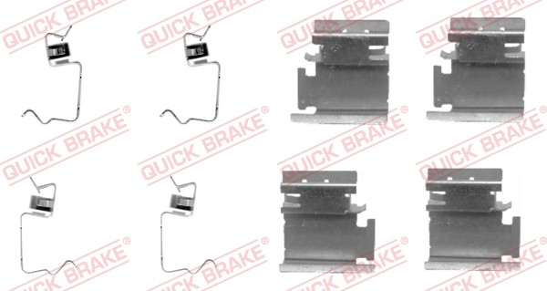 1X Quick Brake 109-1218 ZubehöRsatz Scheibenbremsbelag FüR Mercedes-Benz Peugeot-image