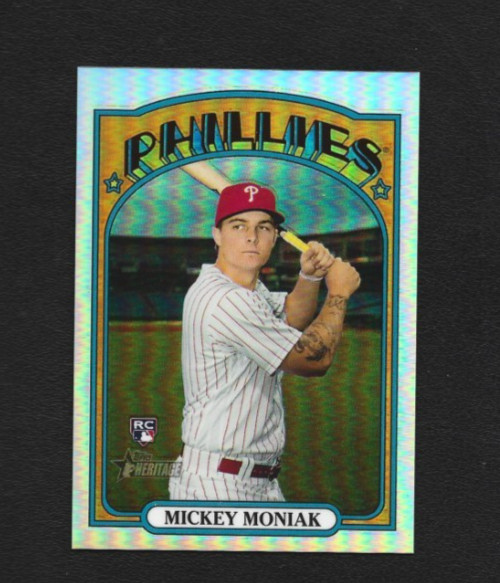 2021 Topps Heritage High Number Mickey Moniak #653 Chrome Refractor 558/572