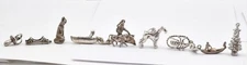 Estate Sterling Silver Lot - 20 different Charms Mostly 3 dimensional some flat