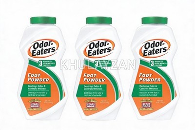 3 Pack Odor-Eaters Foot Powder 6 Oz ( 170 g ) Each Fast Shipping