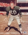 CHUCK BEDNARIK SIGNED 8x10 PHOTO + NFL HALL OF FAME 1967 EAGLES RARE BECKETT BAS