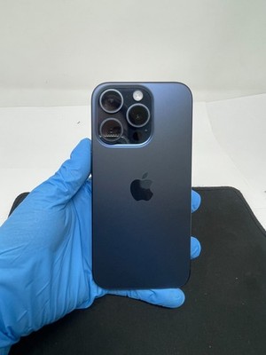 Apple iPhone 15 Pro - 128 GB - Blue Titanium- Unlocked- Excellent