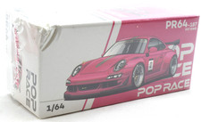 Pop Race Porsche RWB 997 911 Carrera - AVA Pink 1:64 Scale Diecast Car PR640187