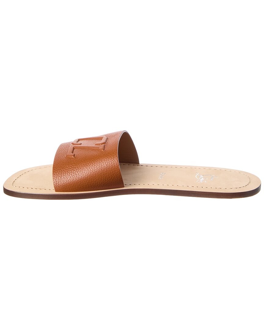 Christian Louboutin Varsicool Leather Slide, Brown Christian Louboutin Varsicool Leather Slide Men main image 2