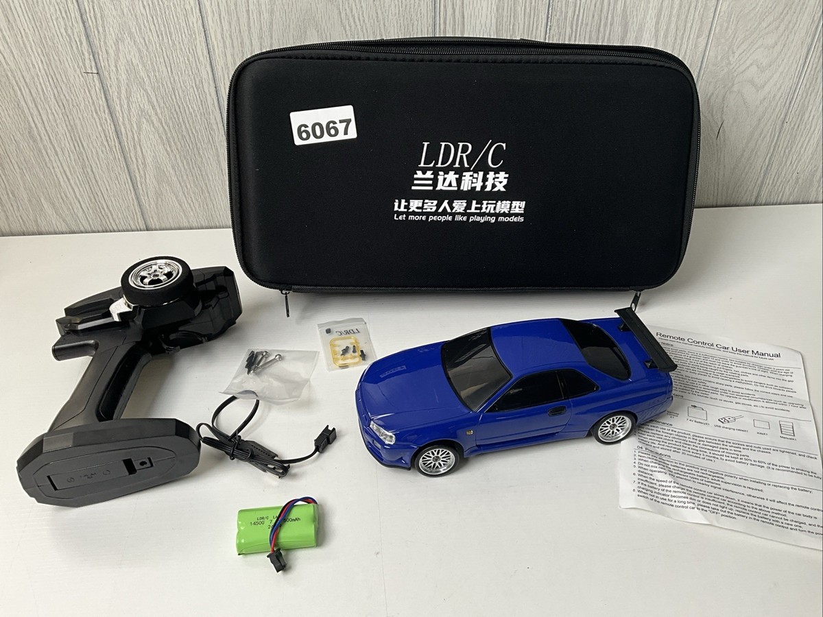 RC Drift Car LDR/C LD1899 1/18 GTR R34 2.4GHz RWD Drifting