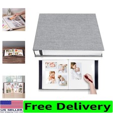 Luxury Linen Photo Album - 11x10.6 Inches, Perfect for Scrapbooking Treasures