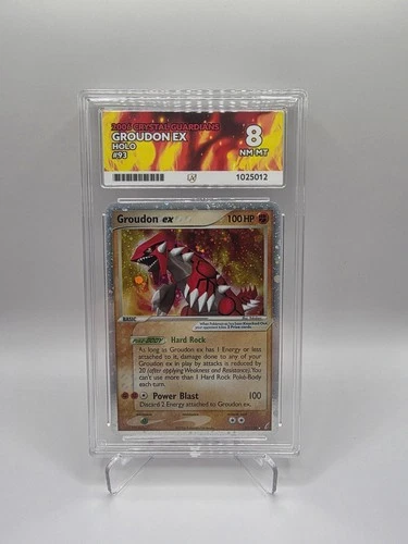 Pokémon TCG Groudon Ex Crystal Guardians 93/100 NM Mint Ace 8