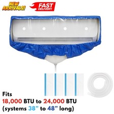 Split A/C Units Cleaning Bag Waterproof Cover w/ Drain Outlet for Dust Removal