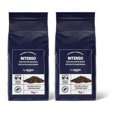by Amazon Intenso Coffee Beans, dark roast, 2kg (2 packs of 1 kg) - Rainforest 32.18 per kilo
