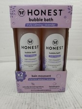 2x Honest Company Foaming Natural Bubble Bath, Truly Calming Lavender, 17 Fl oz