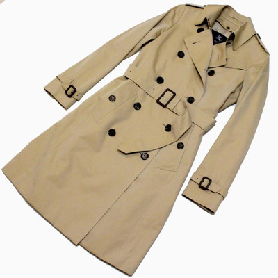 BURBERRY LONDON Trench Coat 36 With Liner Nova Check Lining
