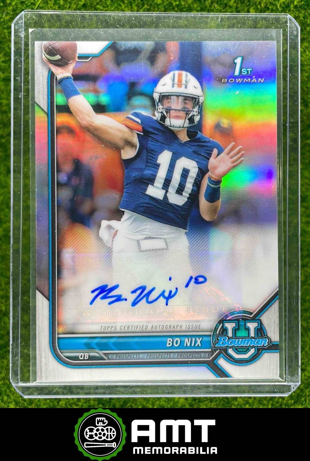 Bo Nix 2021 Bowman University Chrome Prospects Auto #BCPA-BN