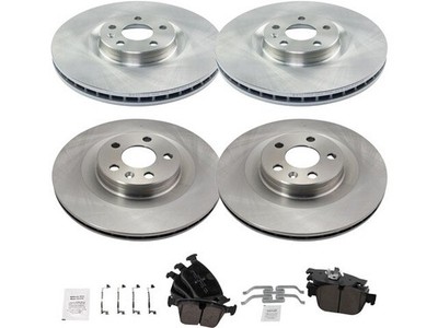 For 2020 Volvo V60 Brake Pad and Rotor Kit Front and Rear 84496NTYP Brake Rotor