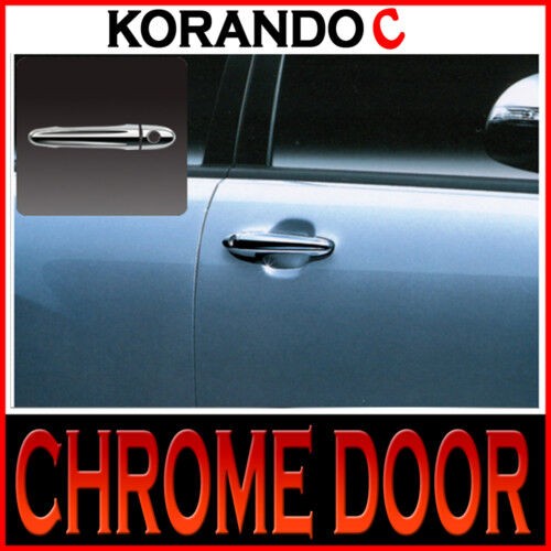 Chrome Door Handle Cover Set For 2011 2016 Ssangyong Korando C - Bild 2 von 2