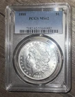 1888 Morgan Silver Dollar $1 PCGS MS62 Philadelphia Mint .900 Silver