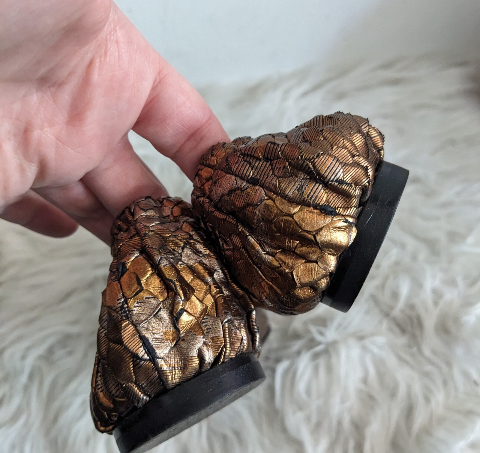 Devi Kroell Python Leather Snakeskin Reptile Ball… - image 4