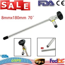 Carejoy 70° Endoscope Laryngoscope 8mmx180mm Ear Nose Throat Inspection US