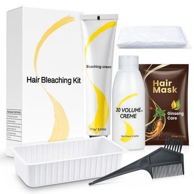 Hair Bleach Kit, Bleach for Hair with Developer, Bleaching Cream with Hair Ma...