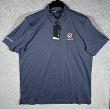 Travis Mathew Polo Shirt Mens Extra Large XL Blue Golf Performance NWT