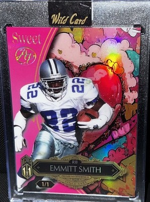 Emmitt Smith True 1/1 Artist Proof Dallas Cowboys Rare Case Hit True One Of One