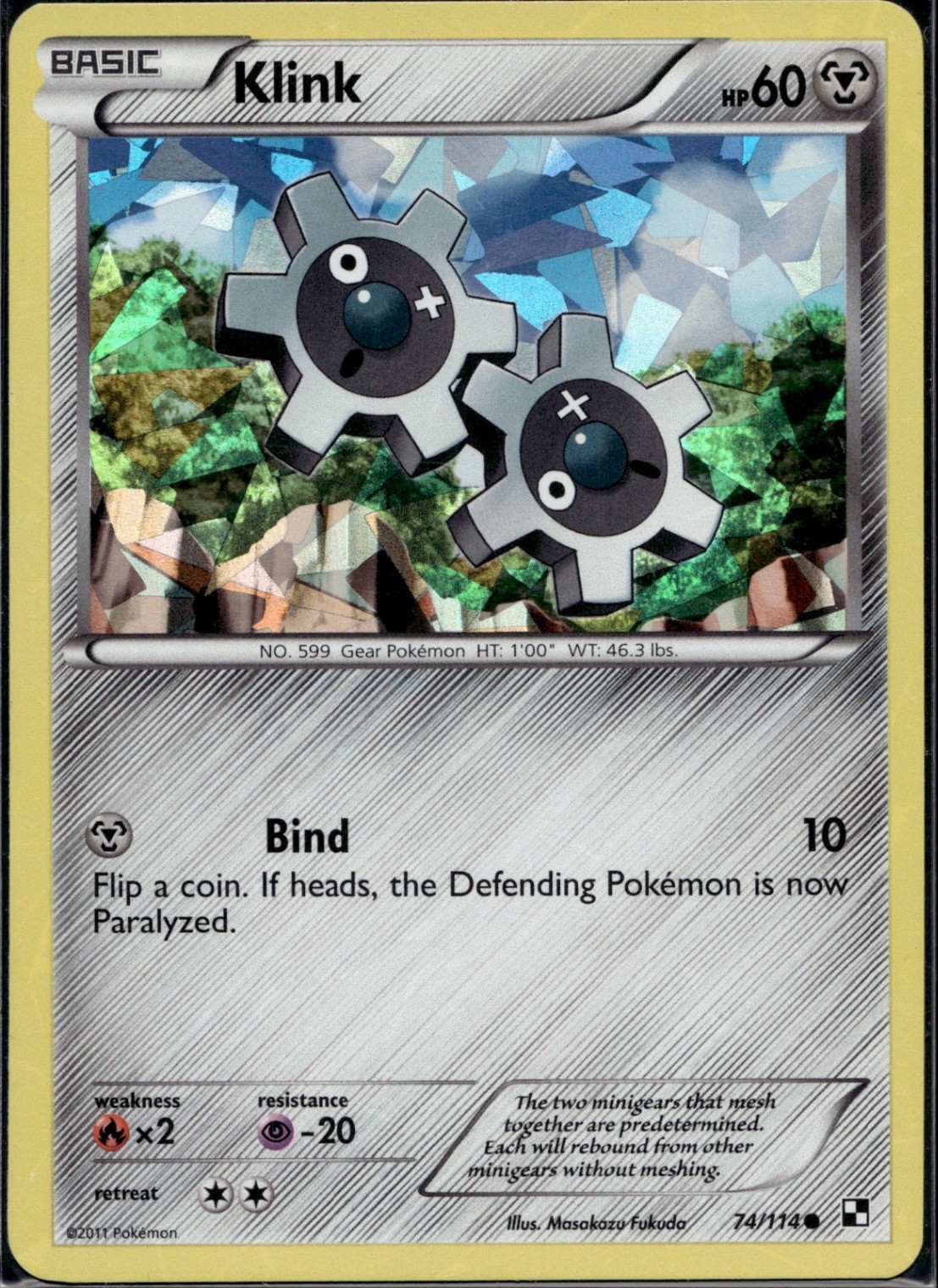 Klink - 74/114 (Cracked Ice Holo) Holo Promo Blister Exclusives 074/114 NM