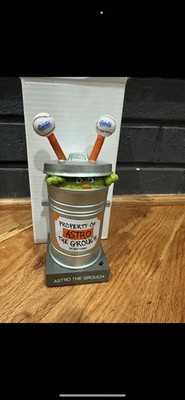 New St. Paul Saints Houston Astros Astro the Grouch Talking Trash Can SGA
