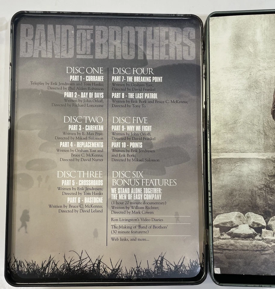 Band of Brothers DVD Box 6 Disc Set Collectible Tin Tom Hanks Steven Spielberg - Image 4 of 4