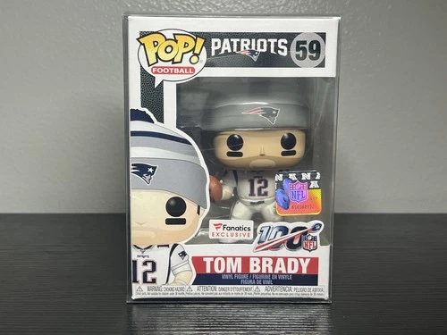 Funko Pop! Exclusive Tom Brady NFL Patriots #59 Fanatics Figure -With Protecter