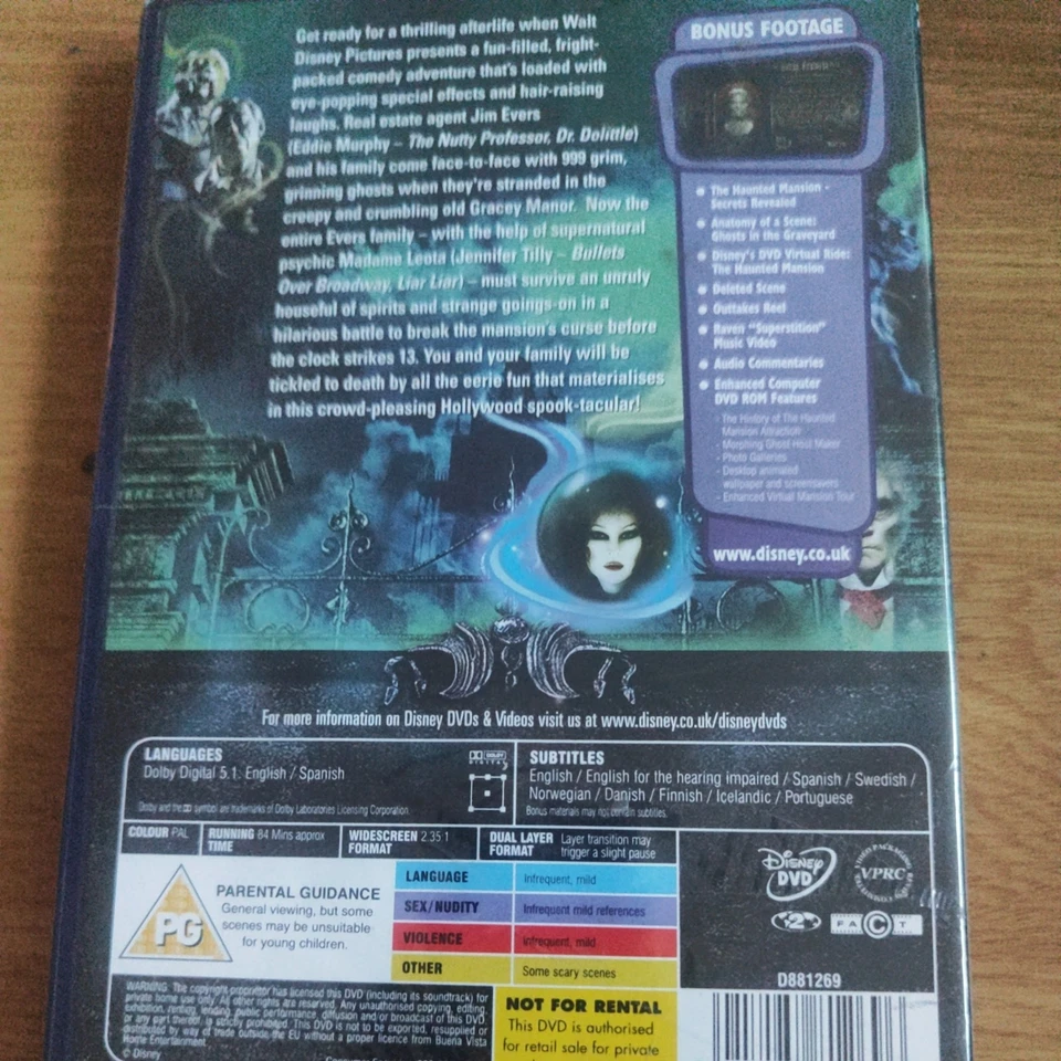 The Haunted Mansion (DVD, 2004) - Image 2 of 2
