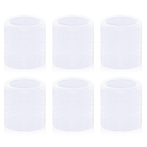 6 Pack Sweatbands Sports Wristband for Men & Women, Breathable Wrist Band Abs...