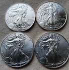 4pc 2005/2015 American Silver Eagle 1oz .999 Silver Four Coin Lot See Pics