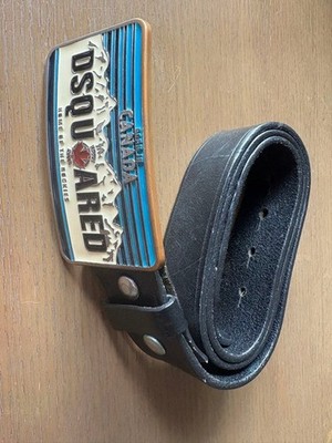 DSQUARED2 Mountain design buckle belt