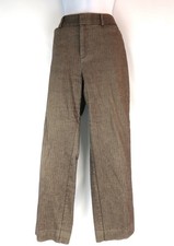 Dockers Women's BROWN Chevron Pattern Sz 10 MED Pants Cotton Blend Career