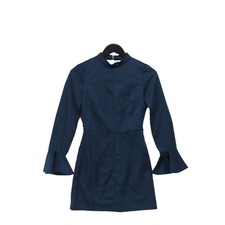 Zara Bodycon Midi Dress XS in Blue