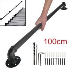 100cm Handrail Stair Rail Grab Balustrade Metal Staircase Banister Bar Indoor UK