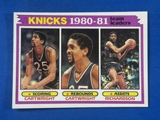 1981-82 Topps #58 Bill Cartwright / Micheal Ray Richardson New York Knicks NM
