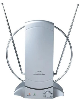 HD-468 Indoor HDTV Antenna, Amplified 1080P Ready, Clear , VHF/UHF Receiver